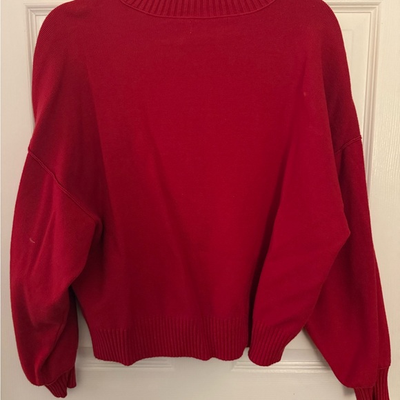Mango Vibrant Red Crew Neck Sweater - Picture 3 of 3